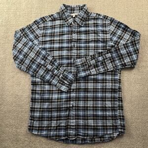 Uniqlo Shirt Adult Medium Check Button Up Long Sleeve Flannel Casual Men's